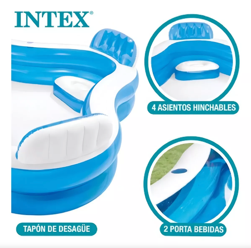 INTEX PISCINA 4 PUESTOS FAMILIAR INTEX PISCINA 4 PUESTOS FAMILIAR